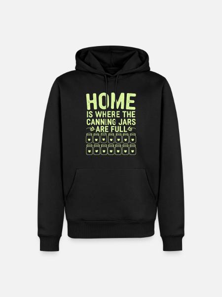 Conservation des aliments faits maison - Sweat à capuche Premium bio Homme - noir