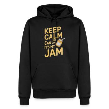 Conservation des aliments faits maison - Sweat à capuche Premium bio Homme - noir - Devant - Nico (187cm)
