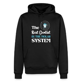Der Beste Zahnarzt Im Molar-System - Männer Premium Bio Hoodie - Schwarz - Vorne - Nico (187cm)
