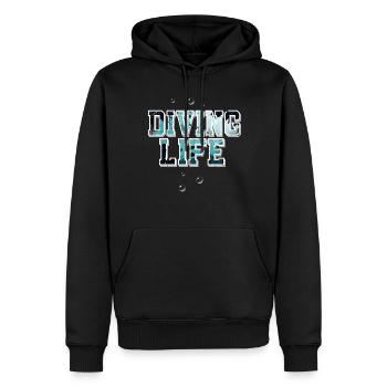 Tauchen Taucher - Männer Premium Bio Hoodie - Schwarz - Vorne - Nico (187cm)