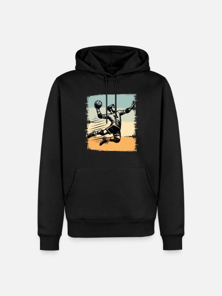 Handball Handballer - Herre Premium økologisk hoodie - sort