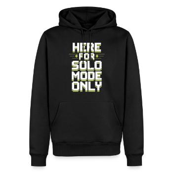 Introvertierter Gamer Alleinspieler Ruhiges - Männer Premium Bio Hoodie - Schwarz - Vorne - Nico (187cm)