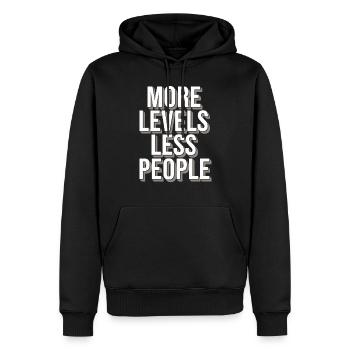 Introvertierter Gamer Alleinspieler Ruhiges - Männer Premium Bio Hoodie - Schwarz - Vorne - Nico (187cm)