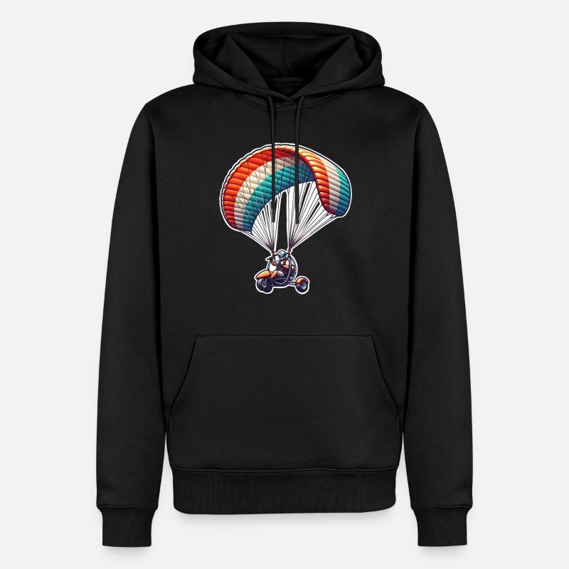 Moteur Paramoteur - Sweat à capuche Premium bio Homme - noir