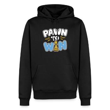 Schach-humor-liebhaber Lustige Schachmatt- Und - Männer Premium Bio Hoodie - Schwarz - Vorne - Nico (187cm)