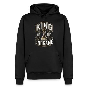 Schach-humor-liebhaber Lustige Schachmatt- Und - Männer Premium Bio Hoodie - Schwarz - Vorne - Nico (187cm)