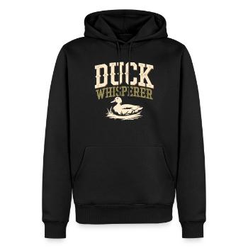 propriétaires de canards domestiques, amoureux des canards, - Sweat à capuche Premium bio Homme - noir - Devant - Nico (187cm)