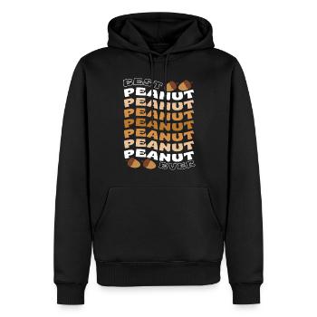 Meilleur amateur de cacahuètes de tous les temps, l’écureuil - Sweat à capuche Premium bio Homme - noir - Devant - Nico (187cm)