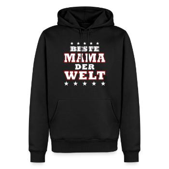 Beste Mama der Welt - Männer Premium Bio Hoodie - Schwarz - Vorne - Nico (187cm)