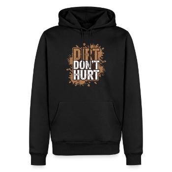 Des trails de course pour les amateurs de trail running - Sweat à capuche Premium bio Homme - noir - Devant - Nico (187cm)