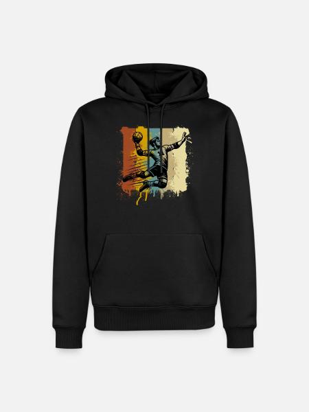 Handball Handballer - Herre Premium økologisk hoodie - sort