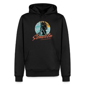 Sondeln Metalldetektor - Männer Premium Bio Hoodie - Schwarz - Vorne - Nico (187cm)
