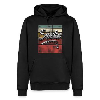 Schweden Angeln Fischen - Männer Premium Bio Hoodie - Schwarz - Vorne - Nico (187cm)