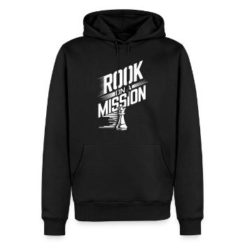 Chess Revival Movement Chess Lover Strategic - Männer Premium Bio Hoodie - Schwarz - Vorne - Nico (187cm)