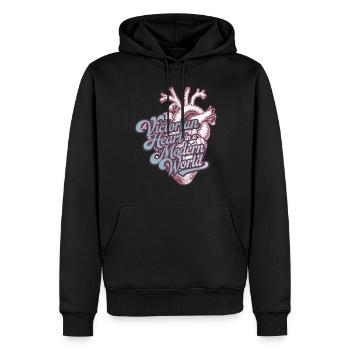 Passionnés d’histoire de l’époque victorienne, - Sweat à capuche Premium bio Homme - noir - Devant - Nico (187cm)