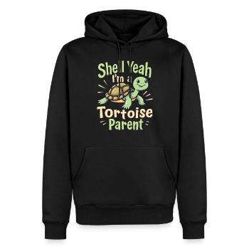 Soins des tortues pour les propriétaires de - Sweat à capuche Premium bio Homme - noir - Devant - Nico (187cm)