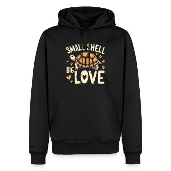 Soins des tortues pour les propriétaires de - Sweat à capuche Premium bio Homme - noir - Devant - Nico (187cm)