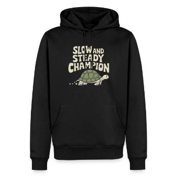 Soins des tortues pour les propriétaires de - Sweat à capuche Premium bio Homme - noir - Devant - Nico (187cm)