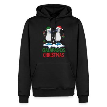 Galapagos Christmas - Männer Premium Bio Hoodie - Schwarz - Vorne - Nico (187cm)