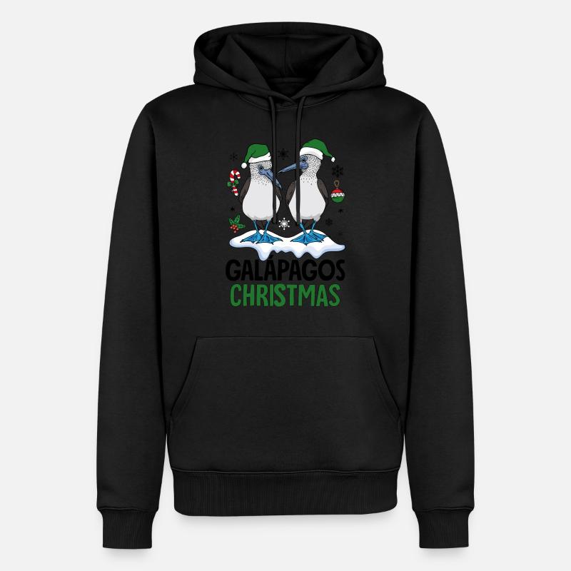 Noël aux Galapagos - Sweat à capuche Premium bio Homme - noir
