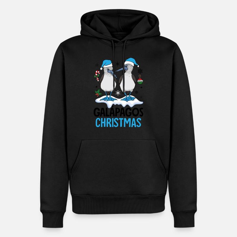 Noël aux Galapagos - Sweat à capuche Premium bio Homme - noir