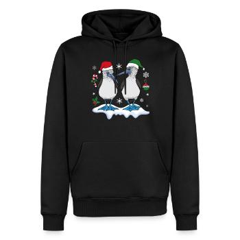 Blaufußtölpel Weihnachten - Männer Premium Bio Hoodie - Schwarz - Vorne - Nico (187cm)