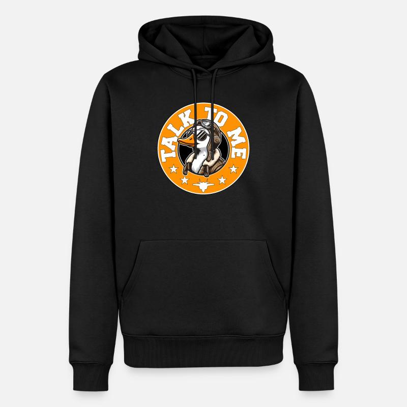 PARLEZ-MOI OIE - Sweat à capuche Premium bio Homme - noir