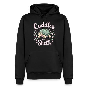 Soins des tortues pour les propriétaires de - Sweat à capuche Premium bio Homme - noir - Devant - Nico (187cm)