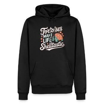 Soins des tortues pour les propriétaires de - Sweat à capuche Premium bio Homme - noir - Devant - Nico (187cm)