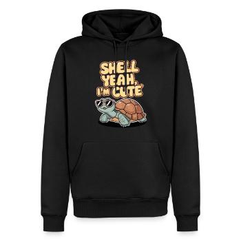 Soins des tortues pour les propriétaires de - Sweat à capuche Premium bio Homme - noir - Devant - Nico (187cm)