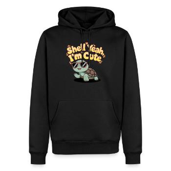 Soins des tortues pour les propriétaires de - Sweat à capuche Premium bio Homme - noir - Devant - Nico (187cm)