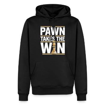 Schach-humor-liebhaber Lustige Schachmatt- Und - Männer Premium Bio Hoodie - Schwarz - Vorne - Nico (187cm)