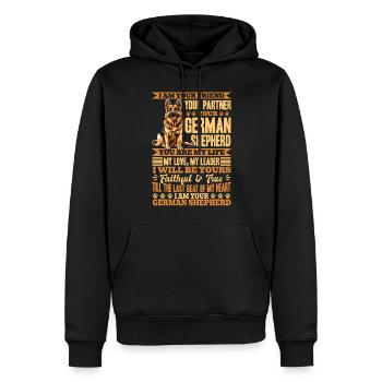 German Shepherd Lover Dog Owner - Männer Premium Bio Hoodie - Schwarz - Vorne - Nico (187cm)