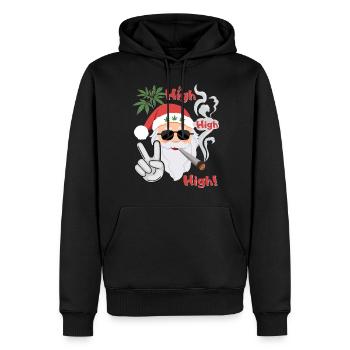 Santa Claus Weihnacht Geschenkidee - Männer Premium Bio Hoodie - Schwarz - Vorne - Nico (187cm)