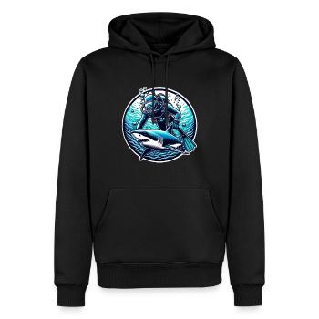 Tauchen Taucher - Männer Premium Bio Hoodie - Schwarz - Vorne - Nico (187cm)