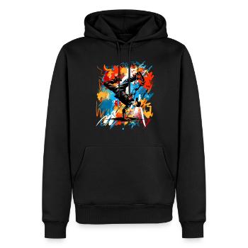 Breakdancing - Men’s Premium Organic Hoodie - black - Front - Nico (187cm)