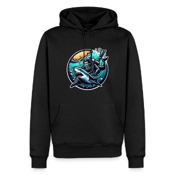 Tauchen Taucher - Männer Premium Bio Hoodie - Schwarz - Vorne - Nico (187cm)