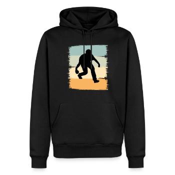Boule Boccia Boulespieler - Männer Premium Bio Hoodie - Schwarz - Vorne - Nico (187cm)