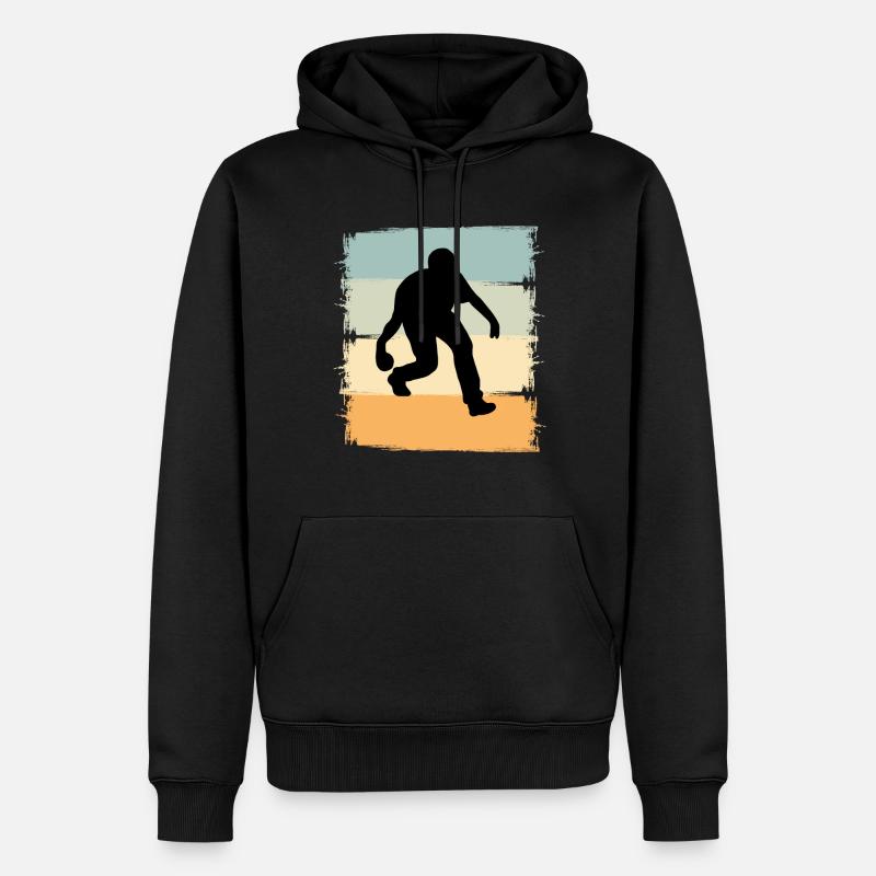 Boule Boccia Joueur de Boule - Sweat à capuche Premium bio Homme - noir