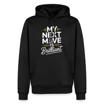 Chess Revival Movement Chess Lover Strategic - Men’s Premium Organic Hoodie - black - Front - Nico (187cm)