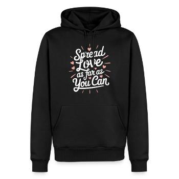 Intelligence émotionnelle Empathie Défenseur de la pleine conscience - Sweat à capuche Premium bio Homme - noir - Devant - Nico (187cm)