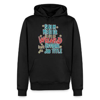 Assistant Scrum Master - Sweat à capuche Premium bio Homme - noir - Devant - Nico (187cm)