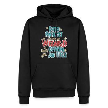 Data Analyst Wizard - Männer Premium Bio Hoodie - Schwarz - Vorne - Nico (187cm)