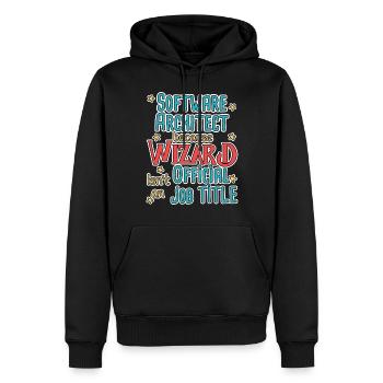 Software Architect Wizard Software Architektur - Männer Premium Bio Hoodie - Schwarz - Vorne - Nico (187cm)