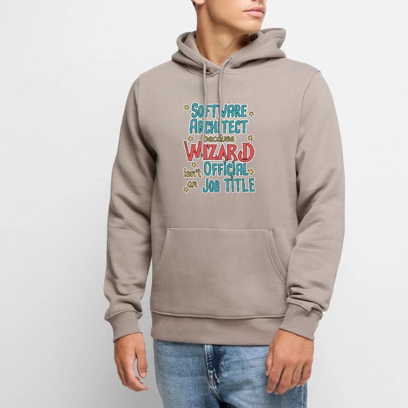 Software Architect Wizard Software Architecture Sweat à capuche Premium bio Homme