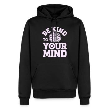 Intelligence émotionnelle Empathie Défenseur de la pleine conscience - Sweat à capuche Premium bio Homme - noir - Devant - Nico (187cm)