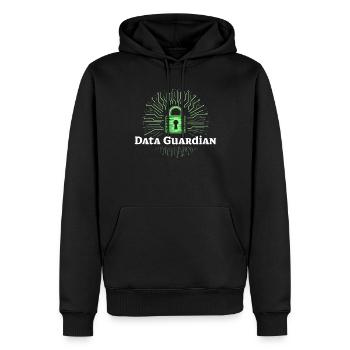 Piratage éthique Cybersécurité Numérique - Sweat à capuche Premium bio Homme - noir - Devant - Nico (187cm)