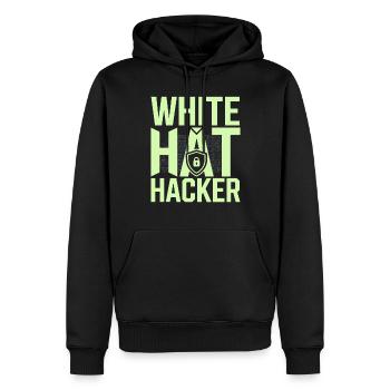 Piratage éthique Cybersécurité Numérique - Sweat à capuche Premium bio Homme - noir - Devant - Nico (187cm)