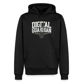 Piratage éthique Cybersécurité Numérique - Sweat à capuche Premium bio Homme - noir - Devant - Nico (187cm)