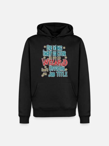 Driving Instructor Wizard Fahrschule - Männer Premium Bio Hoodie - Schwarz